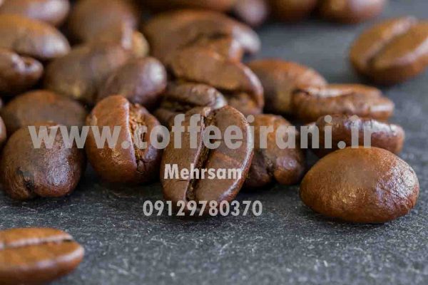 دانه قهوه شیلی قهوه ای از کشور آمریکای لاتین