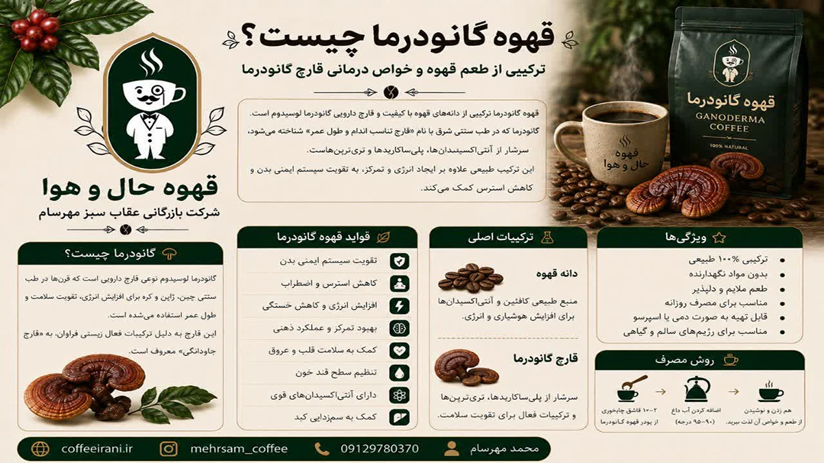 قهوه گاندورما چیست ؟ فواید قهوه گانودرما